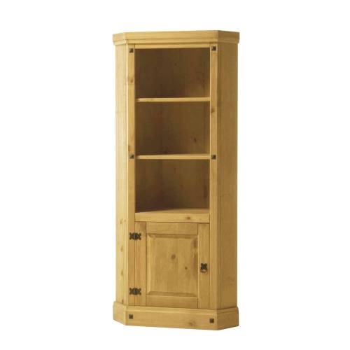 Corona Meixcan Pine Furniture Corona Pine Bookcase Corner Cabinet 297.101