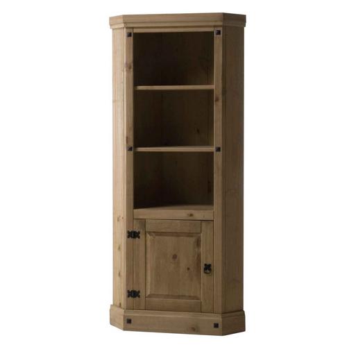 Corona Pine Bookcase -Corner