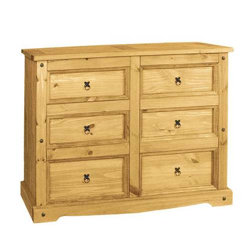 Corona Mexican Pine Furniture Corona Pine Chest of Drawers - Large 297.108
