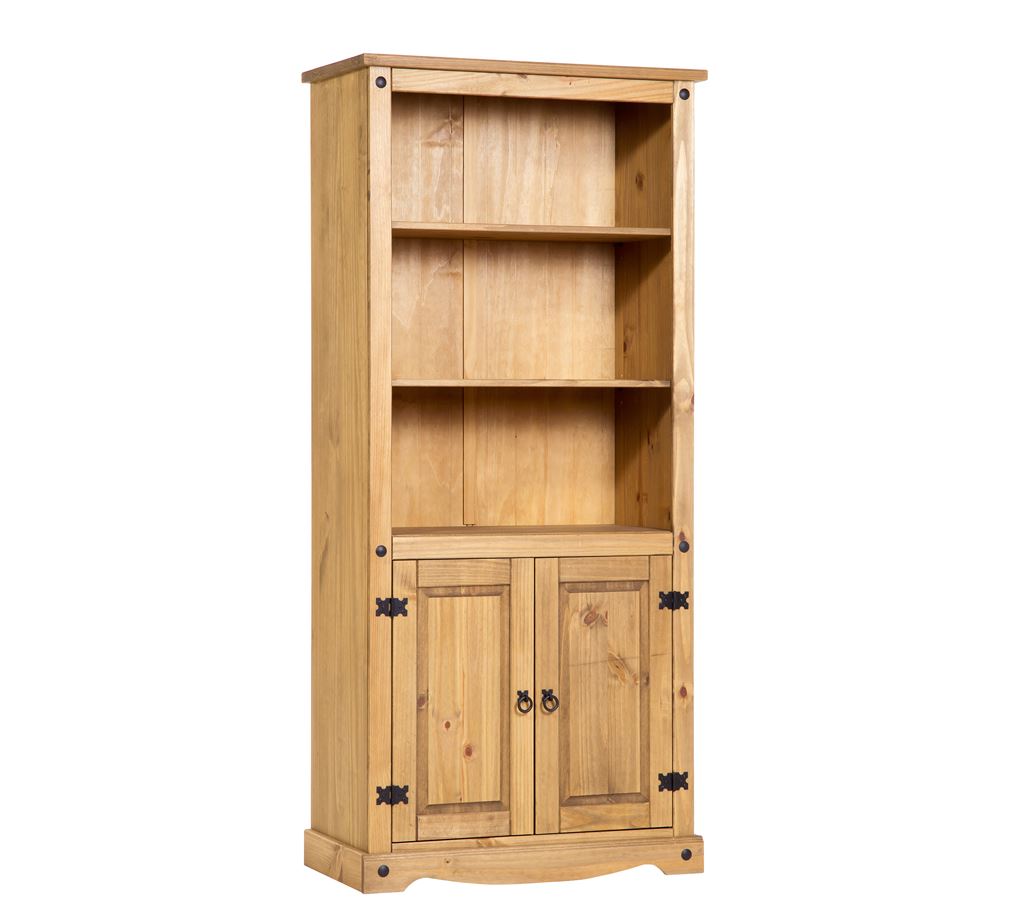 Pine 2 door bookcase