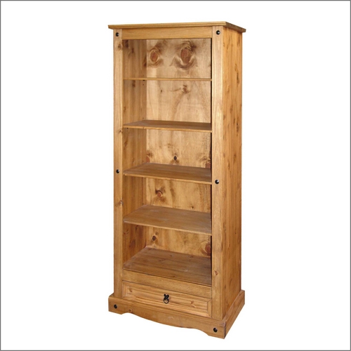 Corona Pine Bookcase with a Drawer 297.127
