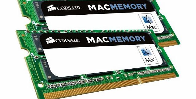 Corsair CMSA16GX3M2A1333C9 Apple Mac 16GB (2x8GB) DDR3 1333Mhz CL9 Apple Certified SODIMM Kit