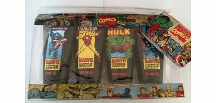 Corsair MARVEL COMICS TRAVEL Gift SET for Men Shower Gel amp; Face Wash amp; Shave Gel amp; Moisturiser Iron Man Captain America Thor Incredible Hulk