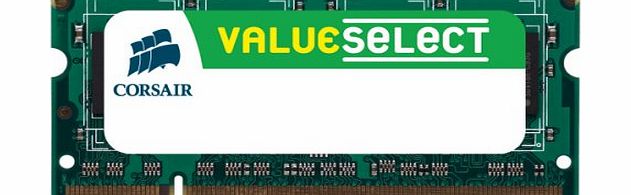 Corsair VS1GSDS333 Value Select 1GB (1x1GB) DDR 333 Mhz CL2.5 200 Pin SODIMM Memory Module