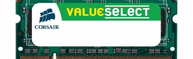 Corsair VS1GSDS800D2 Value Select 1GB (1x1GB) DDR2 800 Mhz CL5 200 Pin SODIMM Memory Module