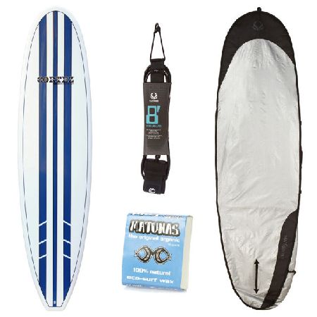 Cortez Blue Fun Surfboard Package - 8ft 0