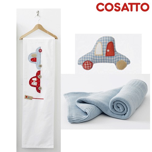 Cosatto Tiny Travellers Knitted Blanket Sheet and Toy