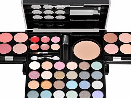 Cosmetics Accessories Travel Cosmetic 40 Piece Beauty Palette Train Box Make Up Gift Set Kit