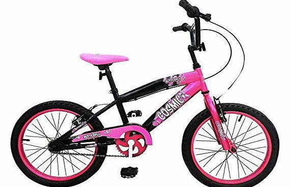 Butterfly Bike Cycle Bicycle 18`` Wheels Girls Kids Childrens Infants