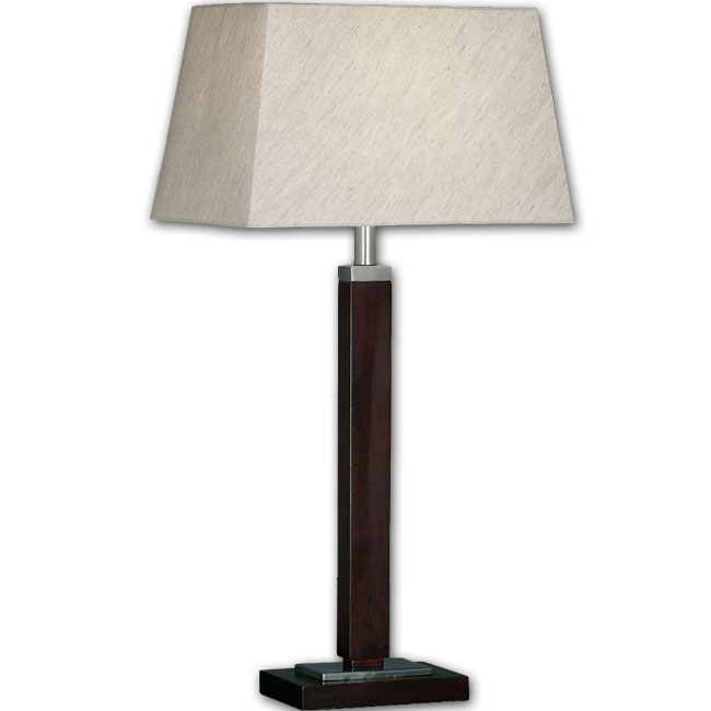 Cosmopolitan Dark Wood Round Floor Lamp