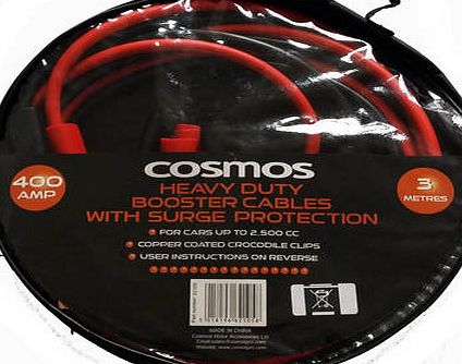 Cosmos 400A Booster Cables with Surge Protection