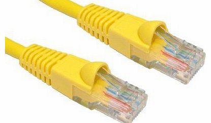 Costa Less Online 10m Yellow Cat6 Patch LSZH (Low Smoke Zero Halogen) Cable For Internet, Broadband, Games Console, TV