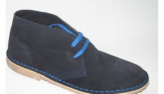 ASHLEY Womens Desert Boots in 6 Colours (4, navy)