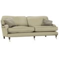 Cotswold Company Burford large sofa - Gingham Blue Check - dark leg stain