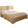 Cotswold Company Faux Suede Kingsize Bedstead - biscuit