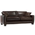 Cotswold Company Somerford medium sofa - Capri chocolate - dark leg stain