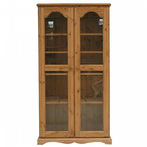Cotswold Occasional Pine Furniture Cotswold Pine Bookcase 5`(Glass Doors)