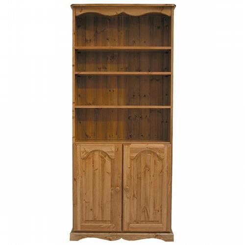 Cotswold Occasional Pine Furniture Country Pine Bookcase and Cupboard 6`
