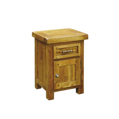 Cottage Pine Furniture Chunky Pine Right Hinged Bedside Table