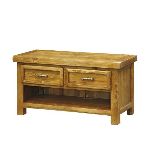 Cottage Pine Furniture Chunky Pine TV Stand