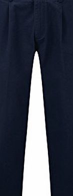 Cotton Traders Mens Adjust-to-fit Waistband Pockets Chino Trousers - Classic Navy Size 36 Leg 29``