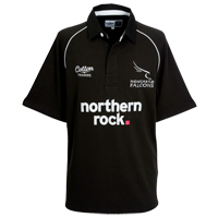 Newcastle Falcons Home Rugby Shirt 08/10 - Black