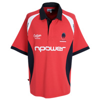 Cotton Traders Worcester Warriors Away Rugby Shirt 2009/10 - Red.