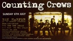 COUNTING CROWS Hyde Park 6th July 2008 Music Poster