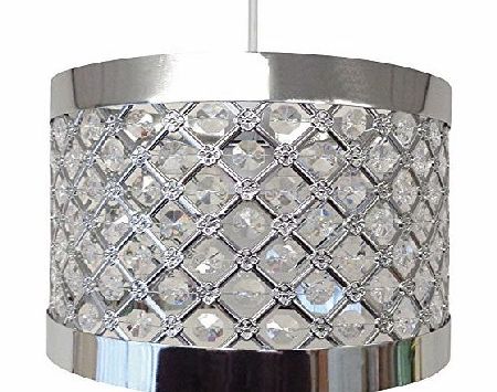 Easy Fit Moda Sparkly Ceiling Pendant Light Shade Fitting Modern Decoration