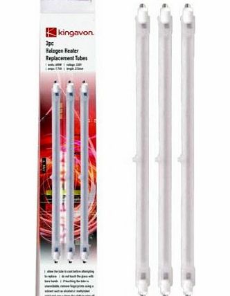 Country Club Halogen Heater Replacement Tubes - 197 mm Pack Of 3