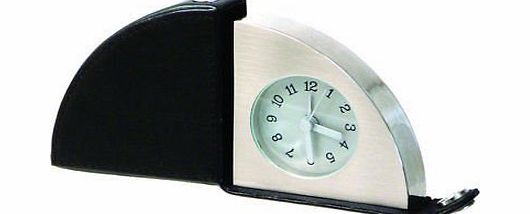 County Engraving Chrome Plated Travel Alarm Clock