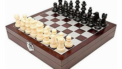 County Engraving Personalised Chess Game Set with Stylish Rosewood 