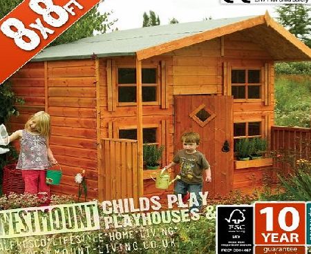 Courtesy of Westmount Living 8x8 FT CHILDS CHILDRENS PLAYHOUSE WENDYHOUSE DEN courtesy of Westmount Living