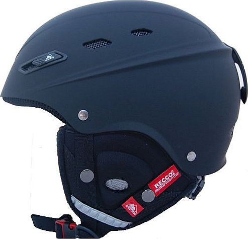  ski snowboard helmet BONE with RECCO avalanche reflector, Colour: Black matt, Size: 52-56cm