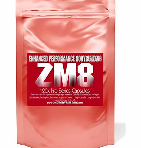 COZ IT WORKS 120X Pro ZM8 Hardcore Testosterone ZMA Muscle Growth Capsules