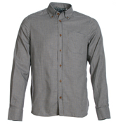 Brown, Navy and White Dog Tooth Shirt