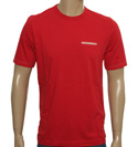 CP Company C P Company Red T-Shirt with White Logo