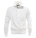 CP Company C P Company White 1/4 Zip and Button Sweatshirt