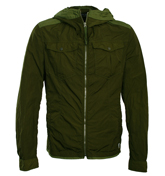 Green Lightweight Hooded Jacket