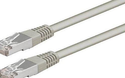 CPO 2M Cat6 Shielded Network Cable, 2 Meters, FTP, Grey Ethernet Patch Lead