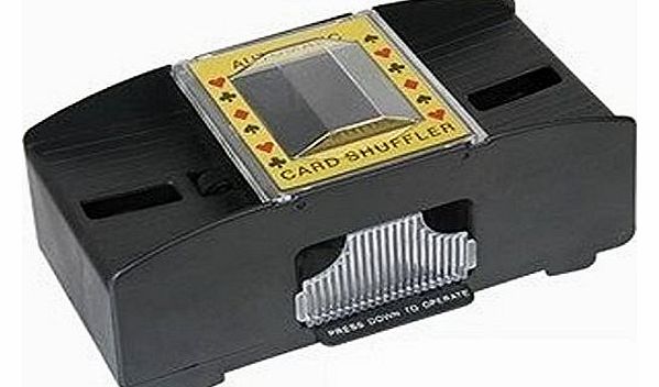 CQ Standard Automatic Card Shuffler - Shuffles Up to 2 Decks