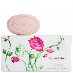 CRABTREE and EVELYN ROSEWATER TRIPLE-MILLED SOAP