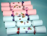 Make Your Own Birthday Crackers for Children- Pale Pink and Blue (Matt)/Pk 6