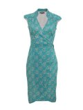 Emily and Fin Jodie Turquoise Wrap Dress S