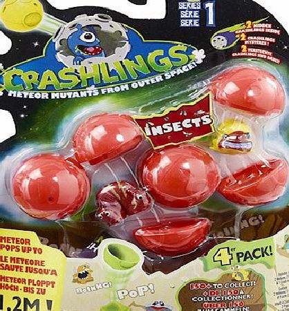 Crashlings Series 1 Insects 4 Figures Pack