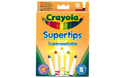 crayola 12 Bright Supertips