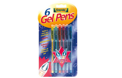 Crayola 6 Glitter Gel Pens