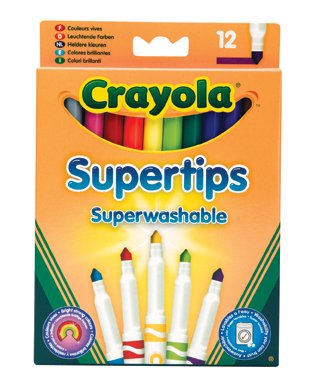 Crayola Bright Supertips (12 Pack)