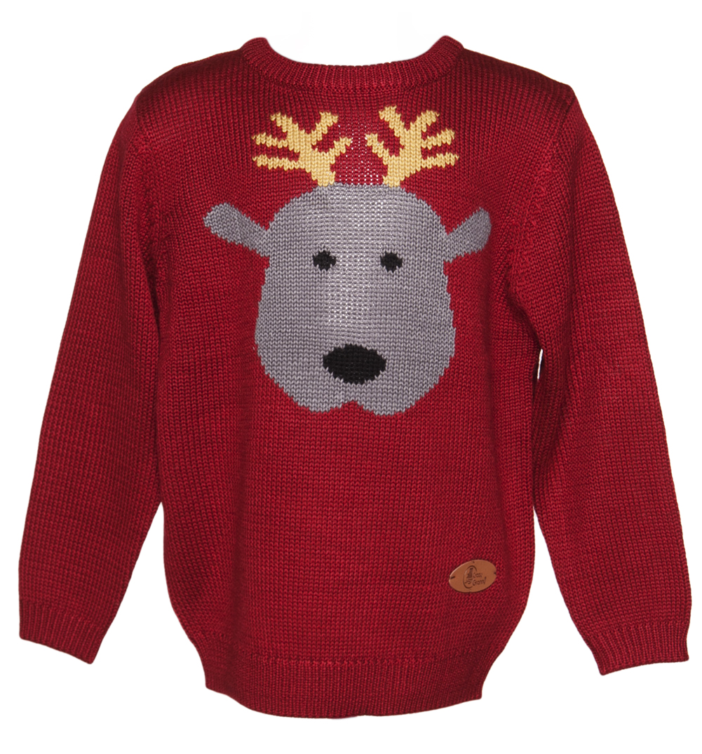 Crazy Granny Clothing Kids Rudy Reindeer Christmas Jumper from Crazy