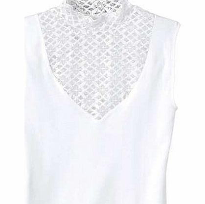 Creation L Lace Panel Sleeveless Top